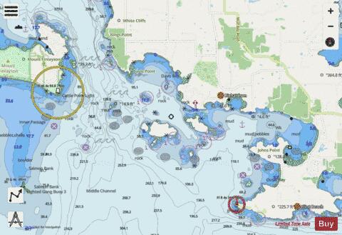 BELLINGHAM TO EVERETT INC SAN JUAN ISLANDS  SAN JUAN CHAN Marine Chart - Nautical Charts App - Streets