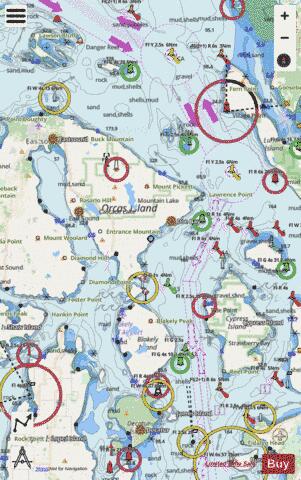 ROSARIO STRAIT NORTH PART Marine Chart - Nautical Charts App - Streets