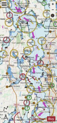 POSSESSION SOUND TO VASHON ISLAND  PAGE A Marine Chart - Nautical Charts App - Streets