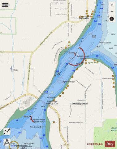 AGATE PASS Marine Chart - Nautical Charts App - Streets