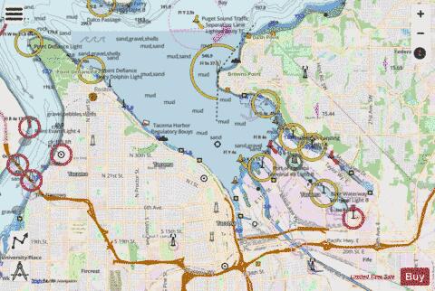 POSSESSION SOUND TO OLYMPIA Marine Chart - Nautical Charts App - Streets