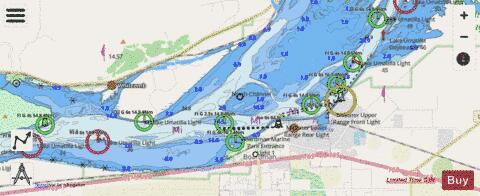 COLUMBIA RIV ALDERDALE-BLALOCK ISL Marine Chart - Nautical Charts App - Streets