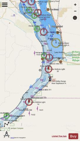 COLUMBIA RIVER  JUNIPER TO PASCO Marine Chart - Nautical Charts App - Streets