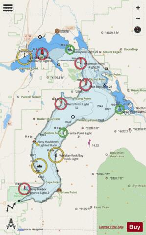 LAKE PEND OREILLE Marine Chart - Nautical Charts App - Streets