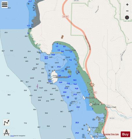 HUNTERS COVE Marine Chart - Nautical Charts App - Streets