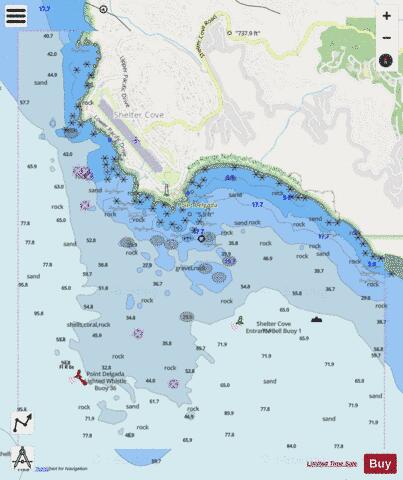 SHELTER COVE Marine Chart - Nautical Charts App - Streets