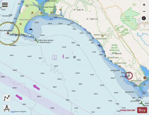 DRAKES BAY Marine Chart - Nautical Charts App - Streets