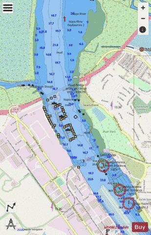 MARE ISLAND STRAIT INSET Marine Chart - Nautical Charts App - Streets