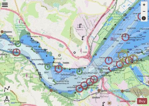 CARQUINEZ STRAIT Marine Chart - Nautical Charts App - Streets