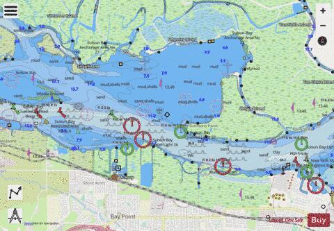 SUISUN BAY- CALIFORNIA Marine Chart - Nautical Charts App - Streets