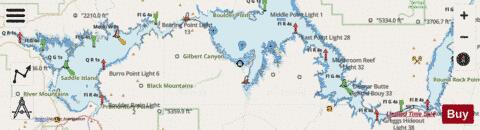 LAKE MEAD Marine Chart - Nautical Charts App - Streets