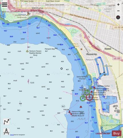 VENTURA Marine Chart - Nautical Charts App - Streets