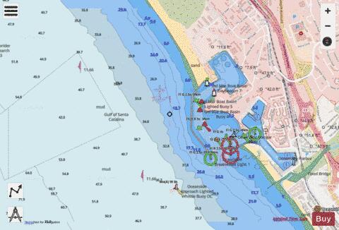 DEL MAR BOAT BASIN  CAMP JOSEPH H. PENDLETON  CALIFORNIA Marine Chart - Nautical Charts App - Streets
