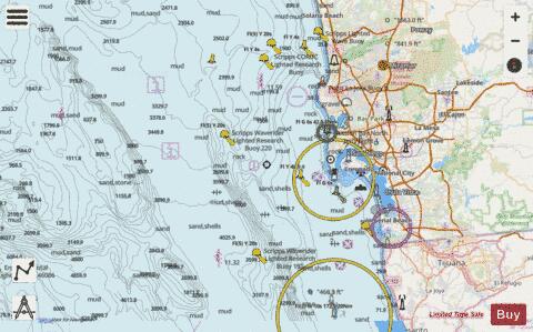APPROACHES TO SAN DIEGO BAY Marine Chart - Nautical Charts App - Streets