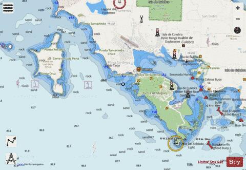 ENSENADA HONDA TO CANAL DE LUIS PENA ISLA DE CULEBRA Marine Chart - Nautical Charts App - Streets
