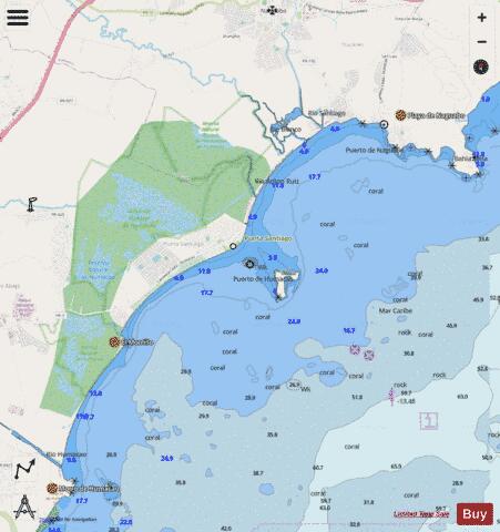 PUNTA LIMA TO CAYO BATATA Marine Chart - Nautical Charts App - Streets