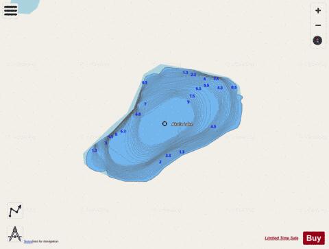 Akula Lake depth contour Map - i-Boating App - Streets
