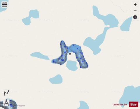 Arctic Loon Lake depth contour Map - i-Boating App - Streets