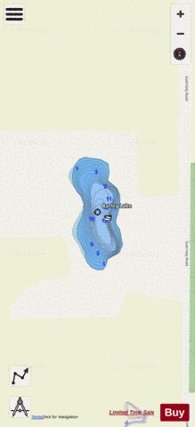 Barley Lake depth contour Map - i-Boating App - Streets