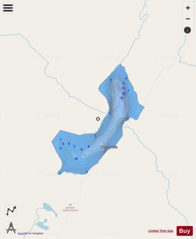 Bench Lake Moose Pass depth contour Map - i-Boating App - Streets