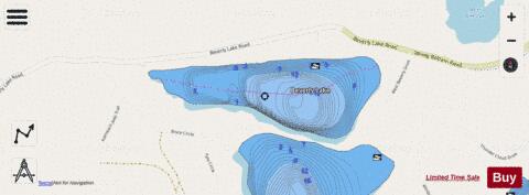 Beverly Lake depth contour Map - i-Boating App - Streets