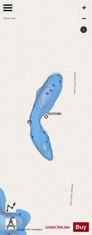 Boot  Lake depth contour Map - i-Boating App - Streets