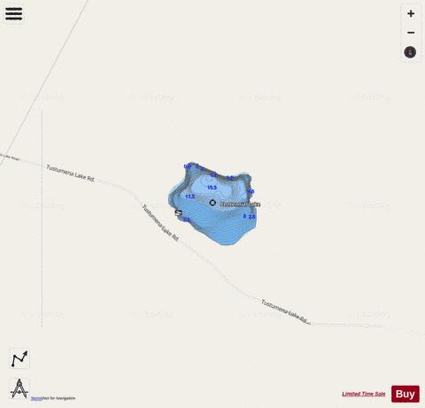 Centennial Lake depth contour Map - i-Boating App - Streets