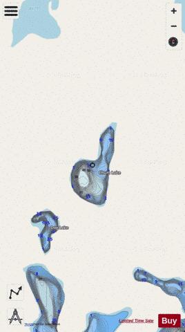 Chum Lake depth contour Map - i-Boating App - Streets