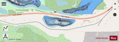 Echo Lake  Kepler Bradley depth contour Map - i-Boating App - Streets
