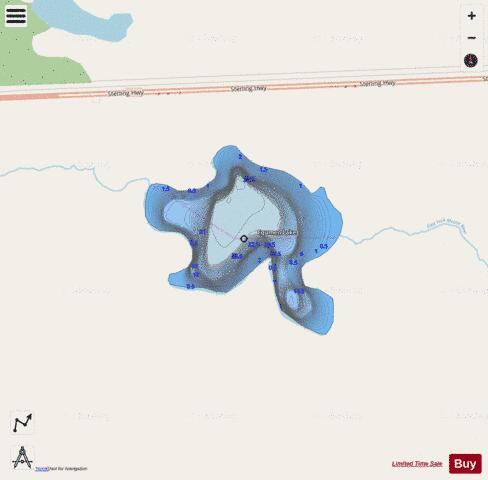 Egumen Lake depth contour Map - i-Boating App - Streets