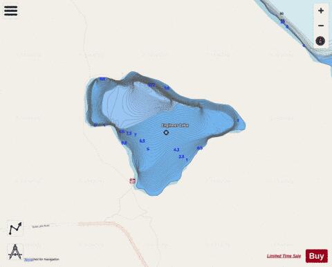 Engineer Lake depth contour Map - i-Boating App - Streets