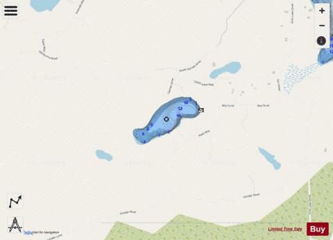 Homestead Lake depth contour Map - i-Boating App - Streets
