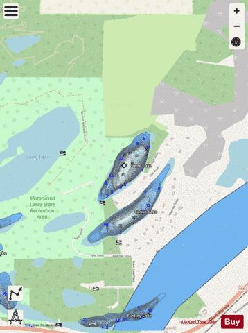 Irene Lake depth contour Map - i-Boating App - Streets