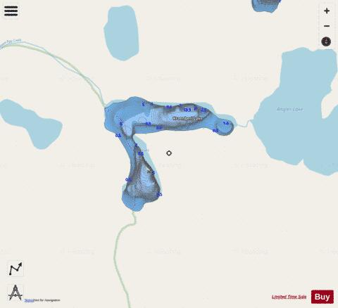 Kraenberi Lake depth contour Map - i-Boating App - Streets