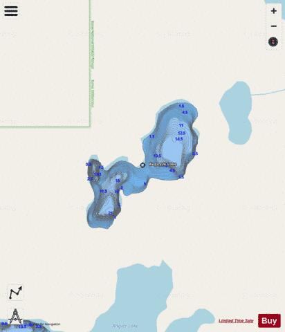 Kuguyuk Lake depth contour Map - i-Boating App - Streets