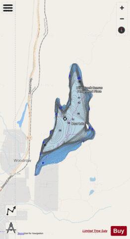 Lake Bear depth contour Map - i-Boating App - Streets