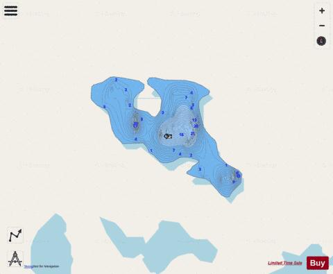 Little Loon Lake depth contour Map - i-Boating App - Streets