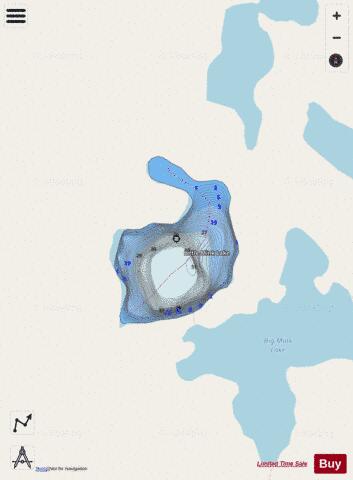 Little Mink Lake depth contour Map - i-Boating App - Streets