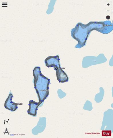 Lo Lake depth contour Map - i-Boating App - Streets