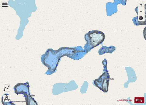 Lonely Lake depth contour Map - i-Boating App - Streets