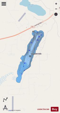 Longmere Lake depth contour Map - i-Boating App - Streets