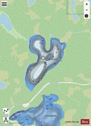 North Rolly Lake depth contour Map - i-Boating App - Streets