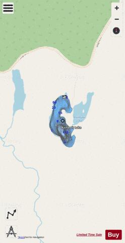 Rainbow Lake  Kenai depth contour Map - i-Boating App - Streets