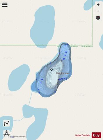 Sandpiper Lake depth contour Map - i-Boating App - Streets