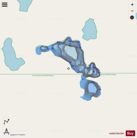 Snag Lake depth contour Map - i-Boating App - Streets