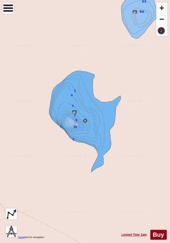 Spring North Lake depth contour Map - i-Boating App - Streets