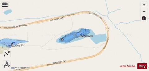 Thompson Lake  (Valdez) depth contour Map - i-Boating App - Streets