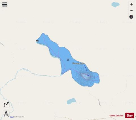 Threemile Lake depth contour Map - i-Boating App - Streets