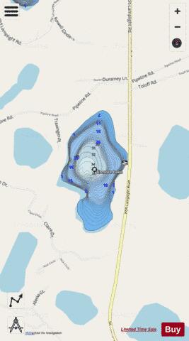 Tirmore Lake depth contour Map - i-Boating App - Streets