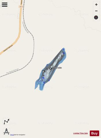 Troop Lake depth contour Map - i-Boating App - Streets